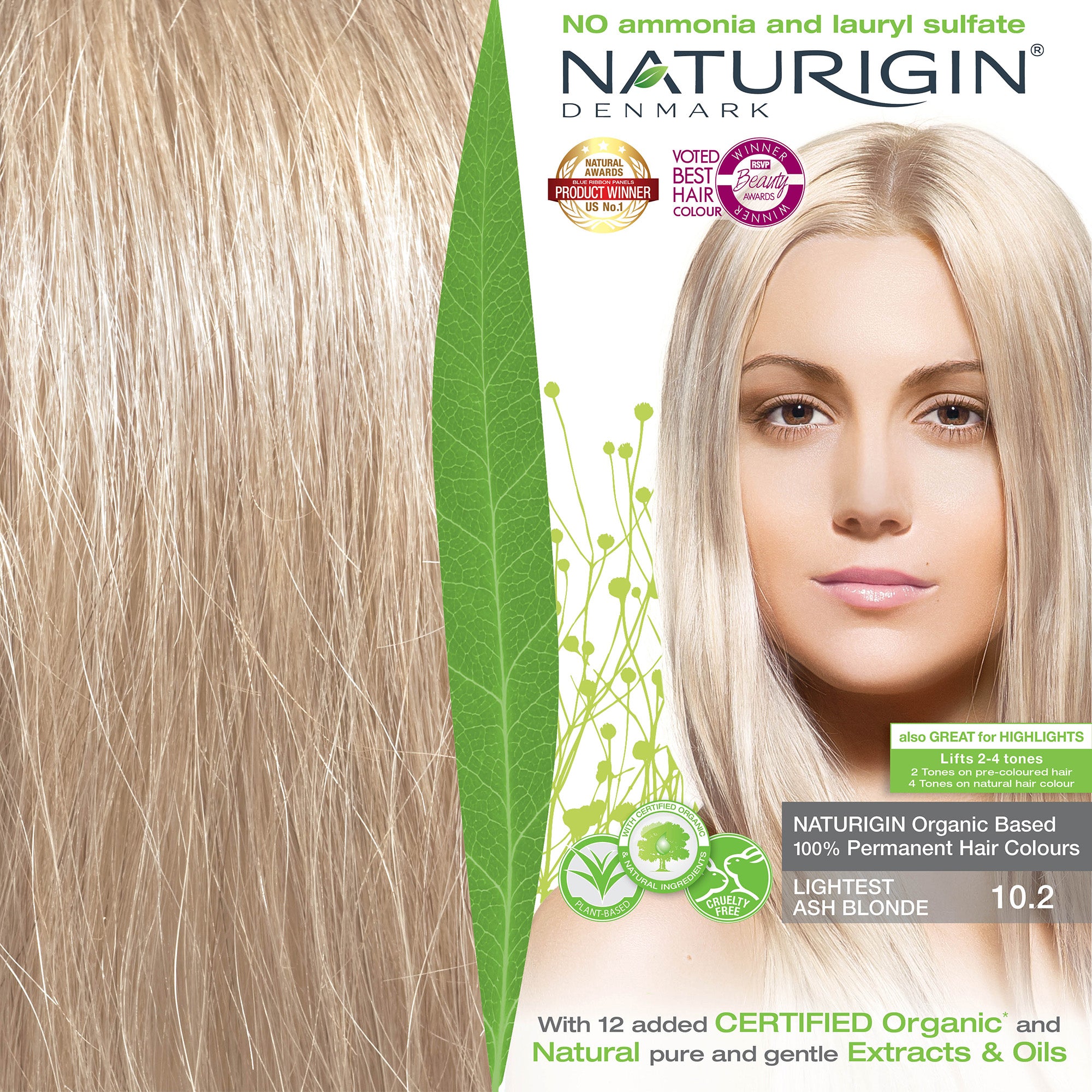Lightest Blonde Ash 10.2  Permanent Hair Colour