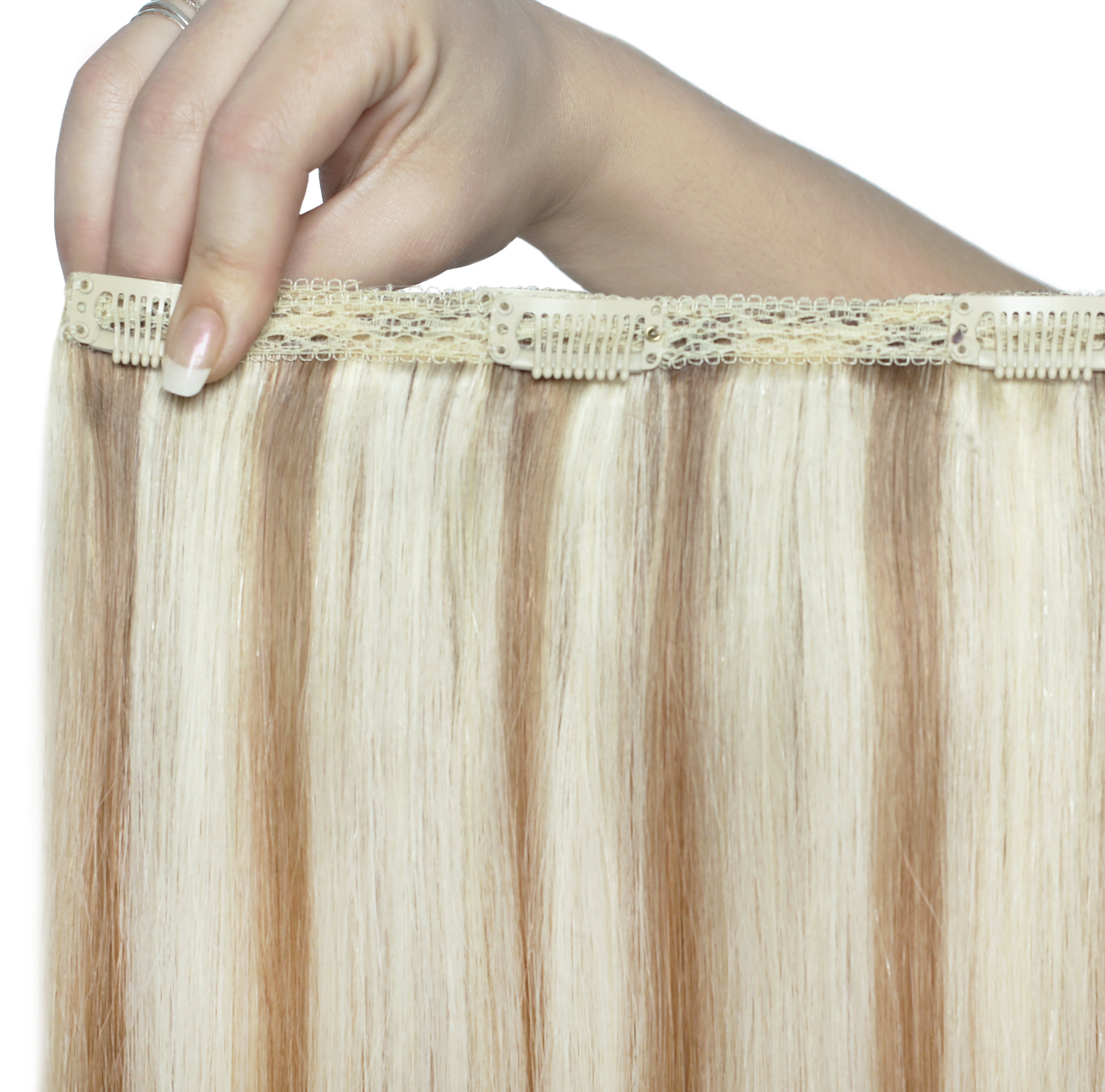 Beauty Works - Double Hair Set 22" (#613/18 Champagne blonde)