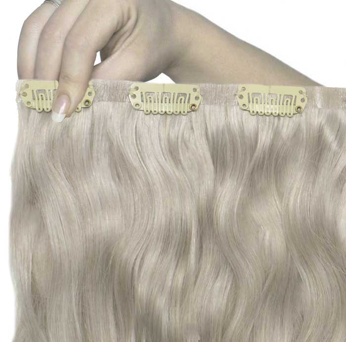 Beauty Works - Beach Wave Clip-in 22" (Silver)